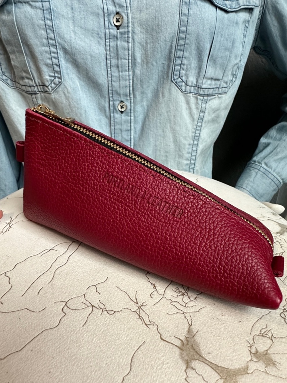 PLG rhubarb Alpine zipper pouch NEW